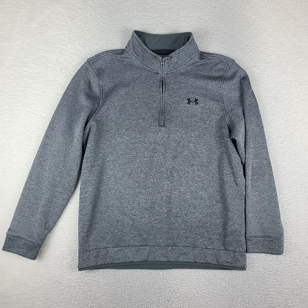 Under Armour Storm Sweater Mens XL Gray Performance Loose Coldgear Golf